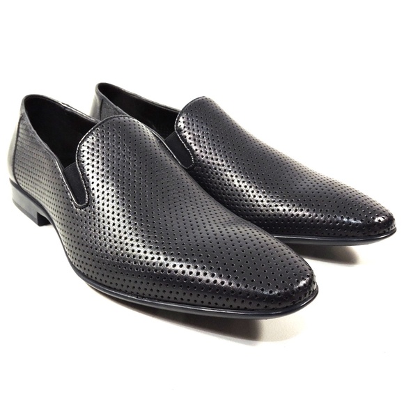 ALBERTO CICCIOLI ?? MEN\'S BLACK SOFT LEATHER COMFORT SUMMER LOAFERS main image 6